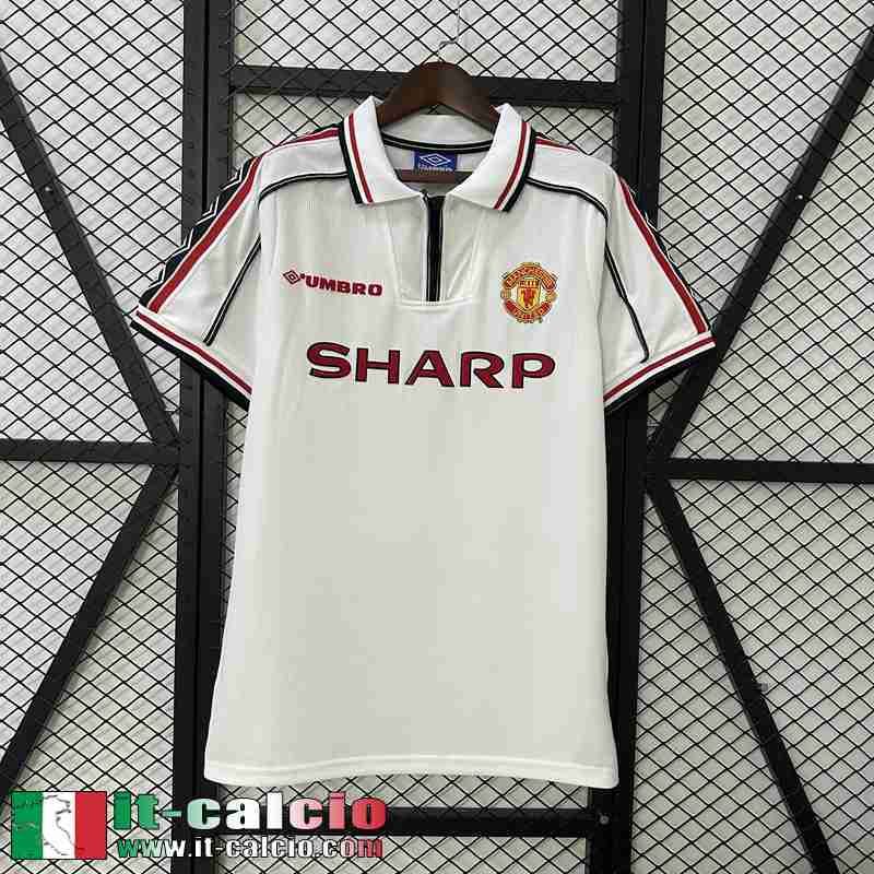 Retro Maglia Calcio Manchester United Edizione speciale Uomo 98 99 FG714