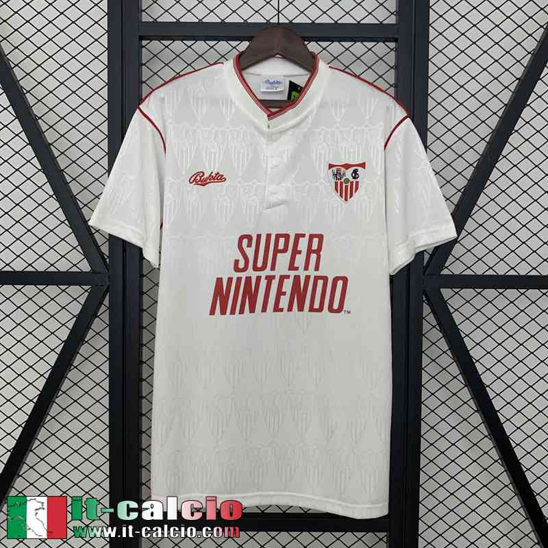 Retro Maglia Calcio Sevilla Prima Uomo 91 92 FG741