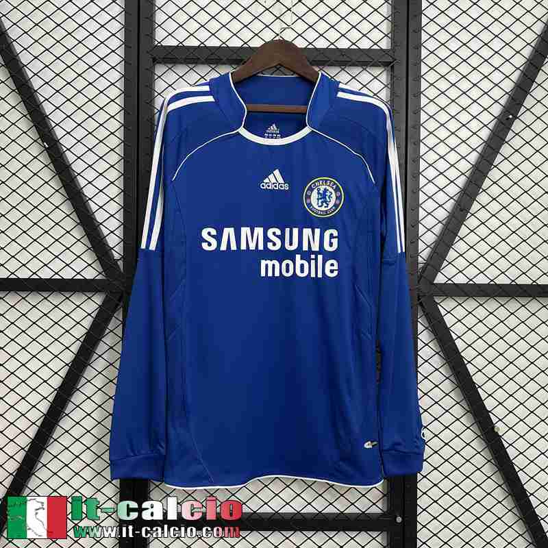 Retro Maglia Calcio Chelsea Prima Uomo Manga Larga 06 07 FG784
