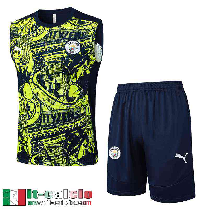 Maglietta senza maniche Manchester City Uomo 2025 2026 H440