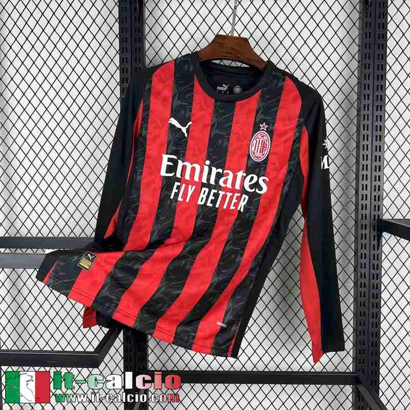 Maglie Calcio AC Milan Prima Uomo Maniche Lunghe 25 26