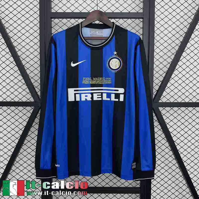 Retro Maglie Calcio Inter milan Prima Uomo 09 10 Champions League FG809
