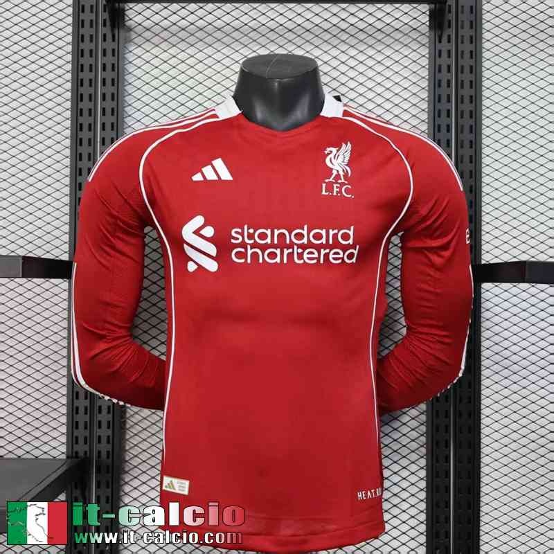 Maglie Calcio Liverpool Prima Uomo Maniche Lunghe 25 26