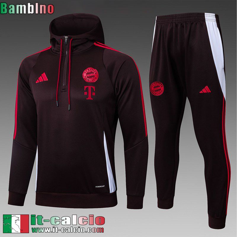 Kit: Tute Sportive Uomo - Cappuccio Hoodie Bayern Munchen Bambino 25 26 C627