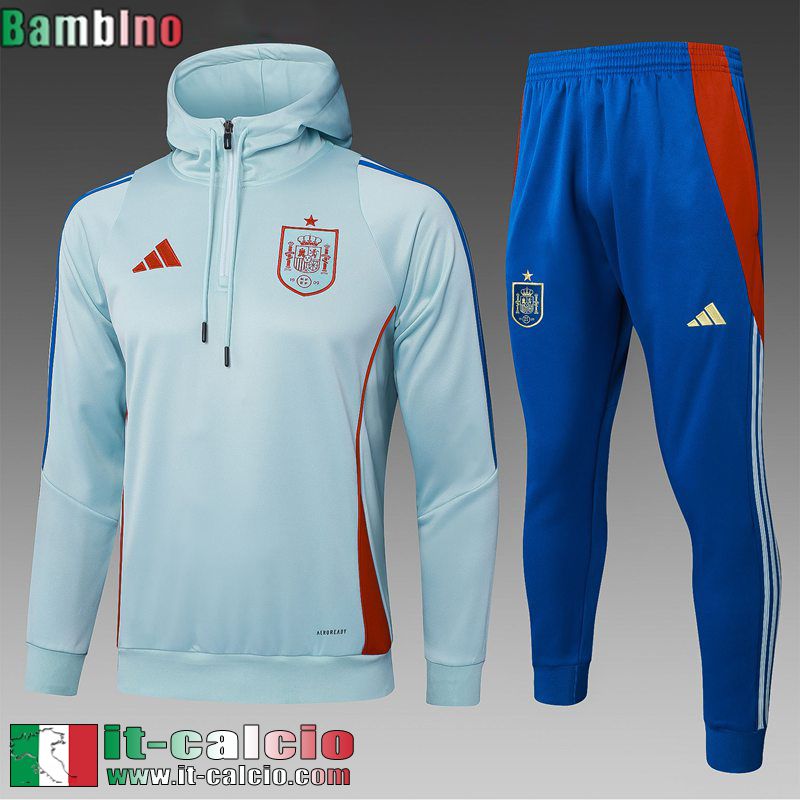 Kit: Tute Sportive Uomo - Cappuccio Hoodie Spagna Bambino 25 26 C632