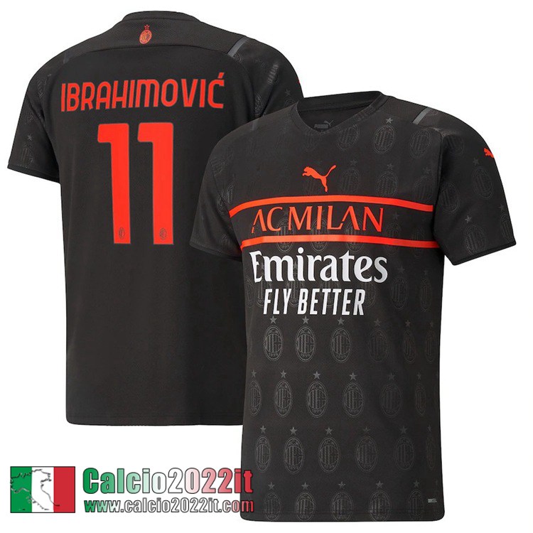 Terza AC Milan Maglia Calcio Uomo Ibrahimovic 11 2021 2022