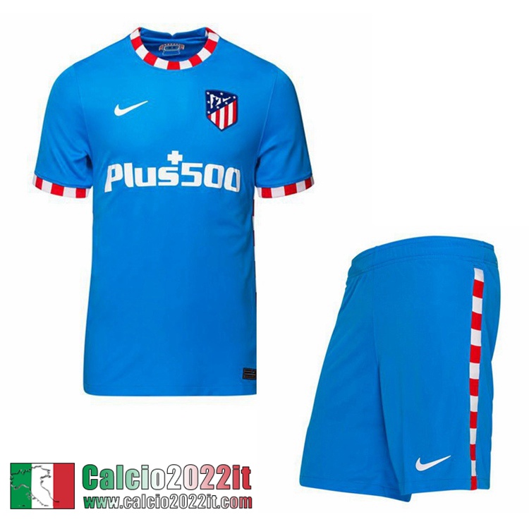 Terza Atletico Madrid Maglia Calcio Bambino 2021 2022