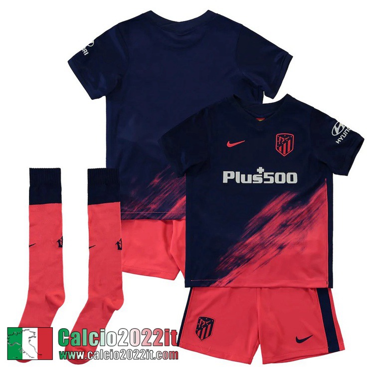 Seconda Atletico Madrid Maglia Calcio Bambino 2021 2022