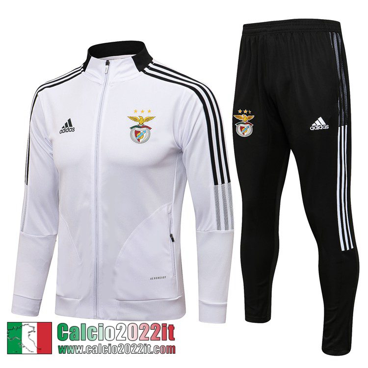 Benfica Full-Zip Giacca bianca Uomo 2021 2022 JK152