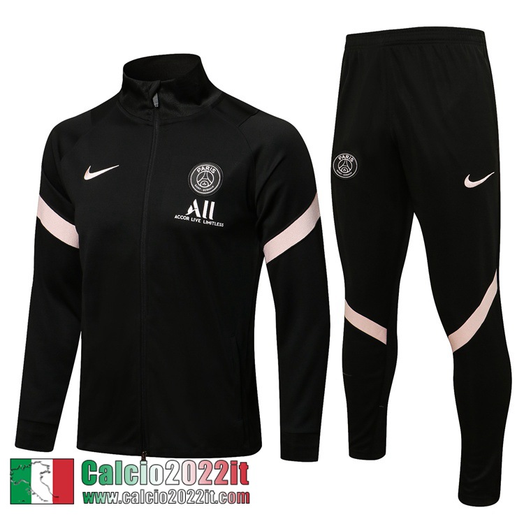 PSG Full-Zip Giacca Nero Uomo 2021 2022 JK154