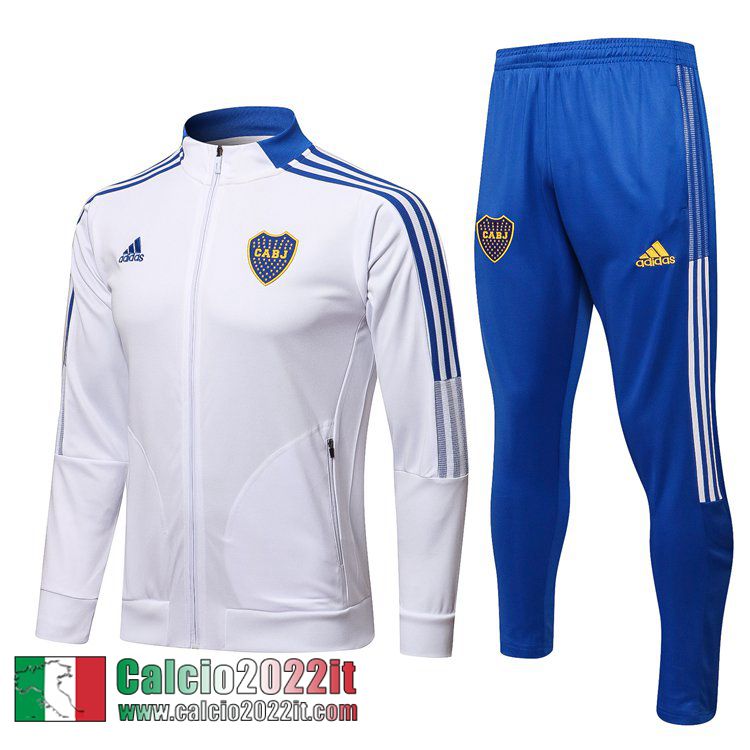 Boca Juniors Full-Zip Giacca bianca Uomo 2021 2022 JK156