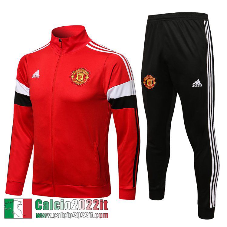 Manchester United Full-Zip Giacca rosso Uomo 2021 2022 JK157