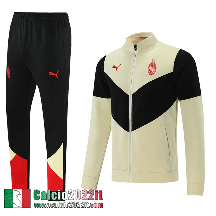 AC Milan Full-Zip Giacca Giallo chiaro-nero Uomo 2021 2022 JK168