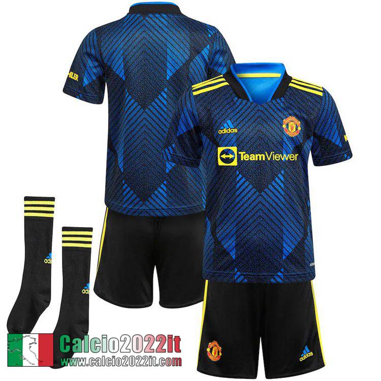 Terza Manchester United Maglia Calcio Bambino 2021 2022