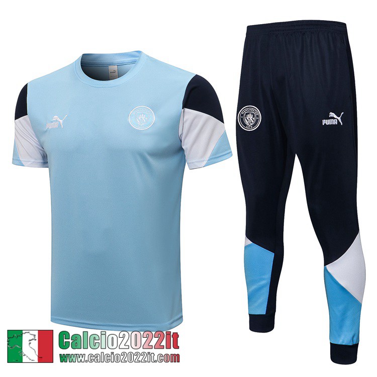 Manchester City T-Shirt Azzurro Uomo 2021 2022 PL169