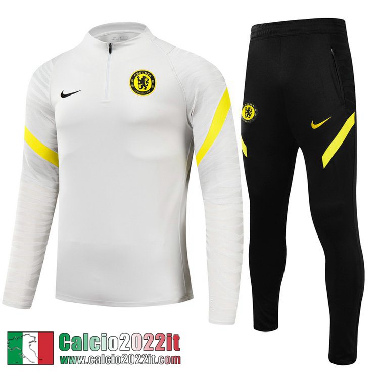 Chelsea Tute Calcio grigio chiaro Uomo 2021 2022 TG123