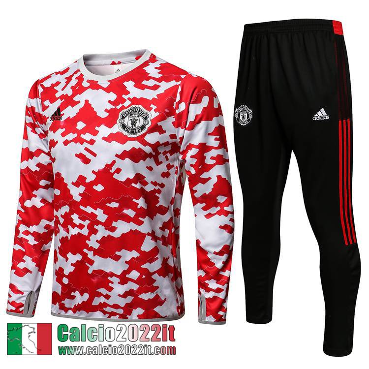 Manchester United Tute Calcio rosso bianco Uomo 2021 2022 TG137