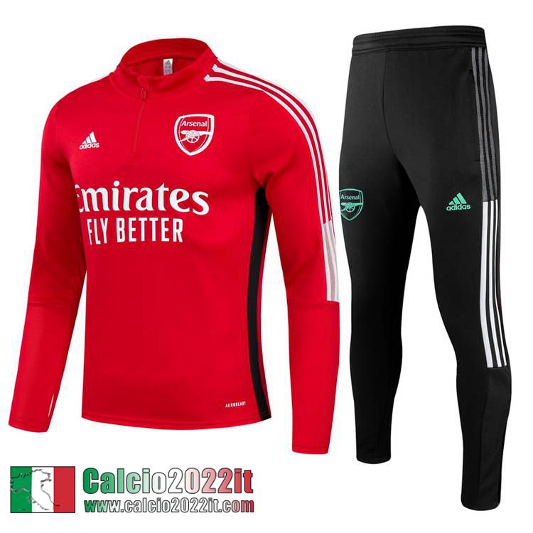 Arsenal Tute Calcio rosso Bambini 2021 2022 TK86