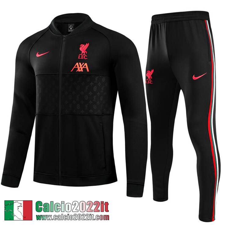 Liverpool Full-Zip Giacca Nero Bambini 2021 2022 TK93