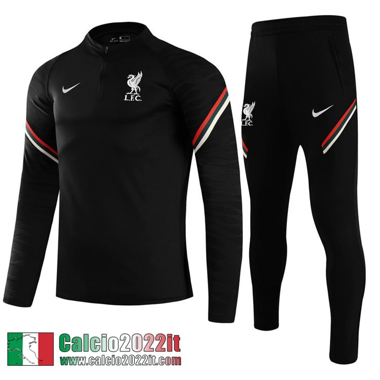 Liverpool Tute Calcio Nero Bambini 2021 2022 TK94