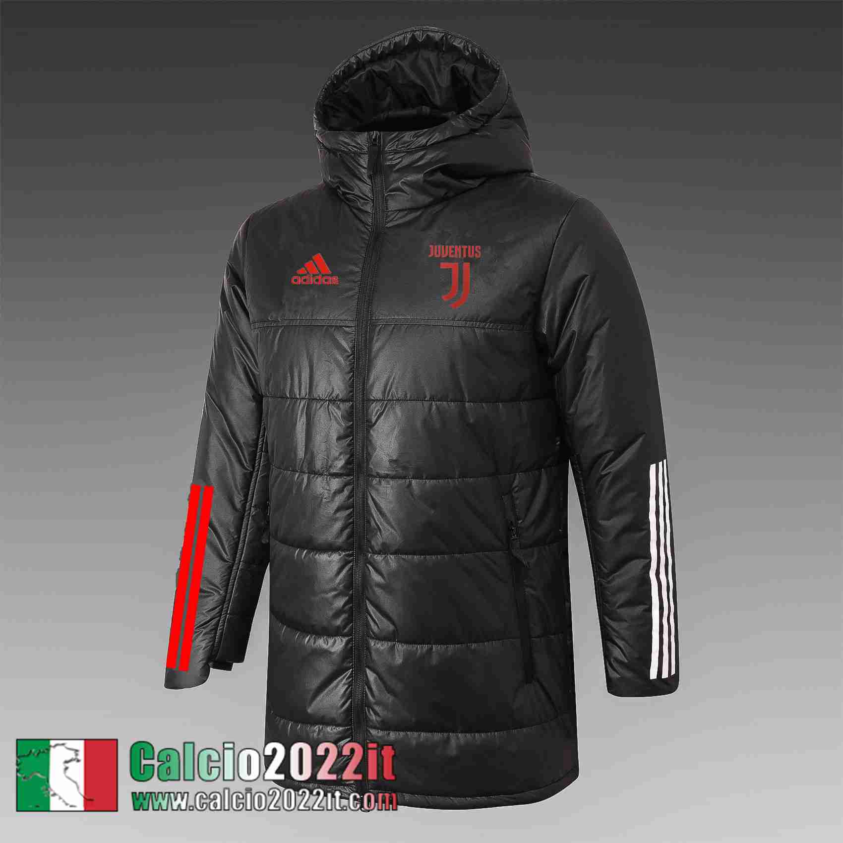 Juventus Piumino Calcio Cappuccio Nero 2021 2022 Uomo DD24