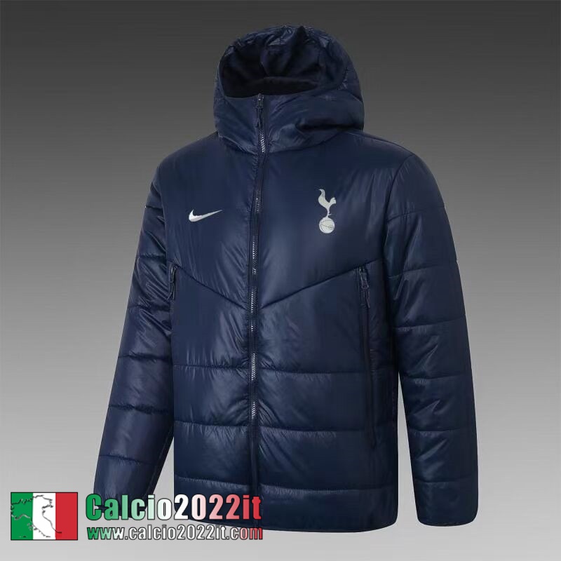 Tottenham Hotspur Piumino Calcio Cappuccio blu 2021 2022 Uomo DD57