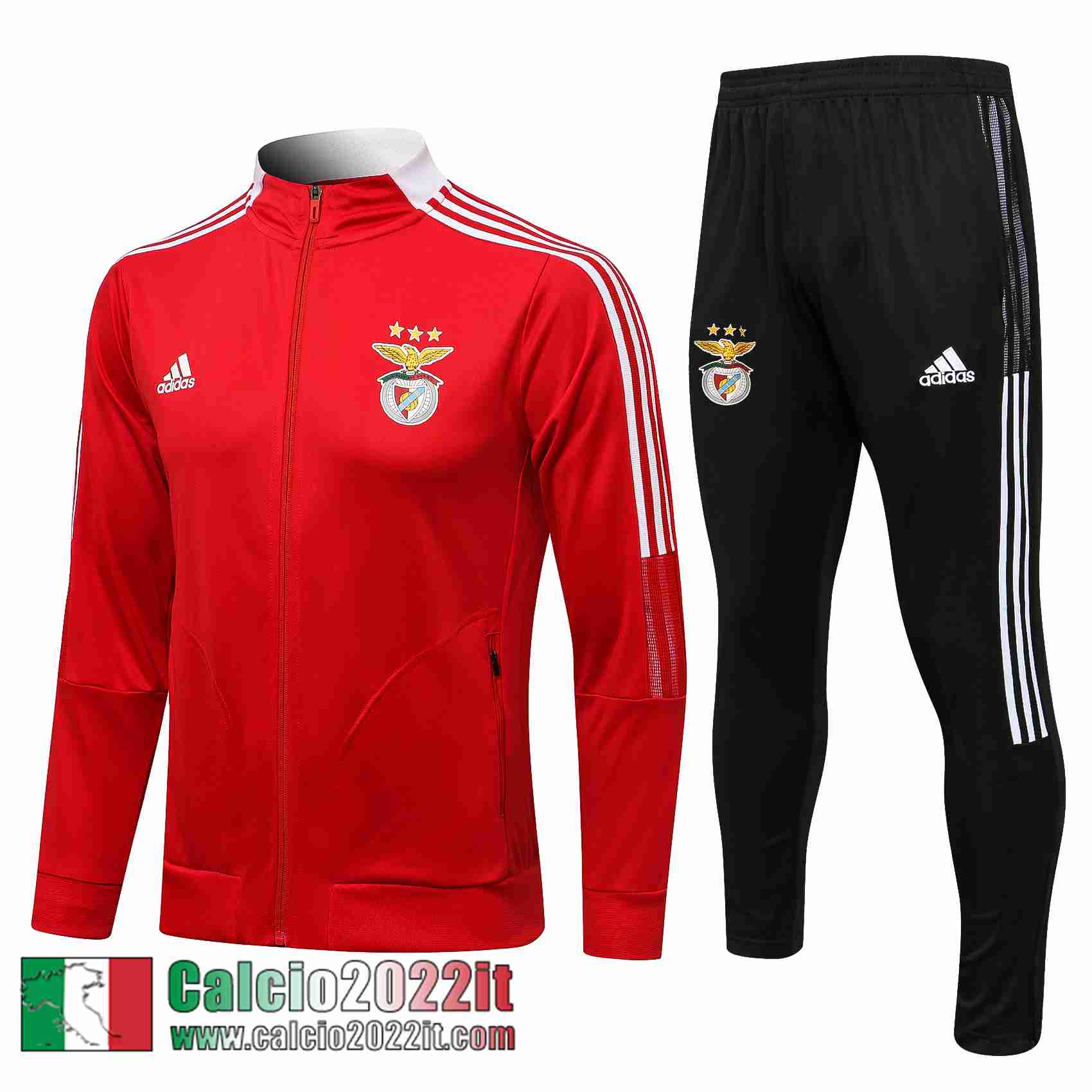 Benfica Full-Zip Giacca rosso 2021 2022 Uomo JK207