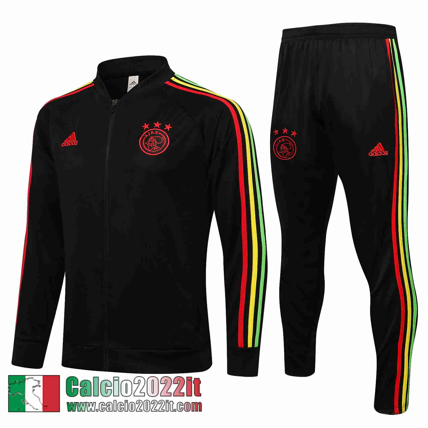 Ajax Full-Zip Giacca Nero 2021 2022 Uomo JK210