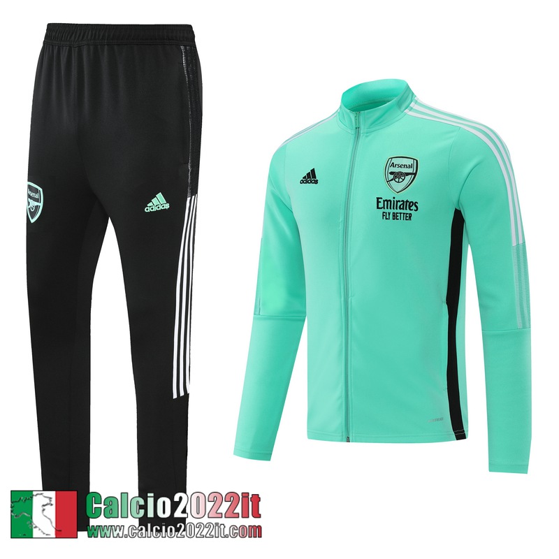 Arsenal Full-Zip Giacca verde 2021 2022 Uomo JK216