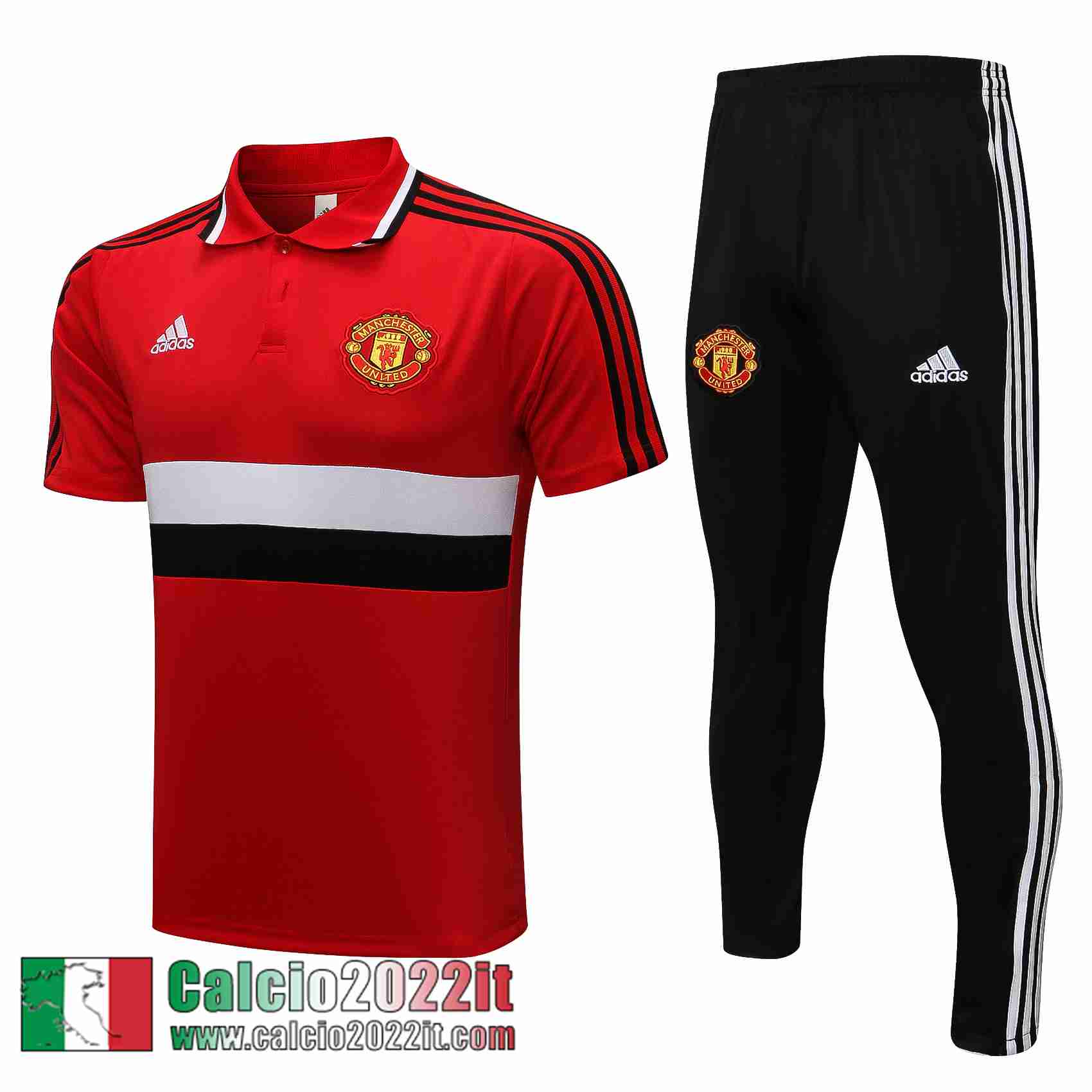 Manchester United Polo rosso 2021 2022 Uomo PL196