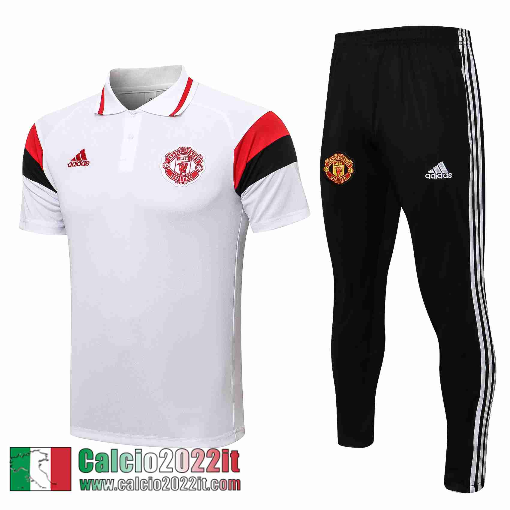 Manchester United Polo bianca 2021 2022 Uomo PL201