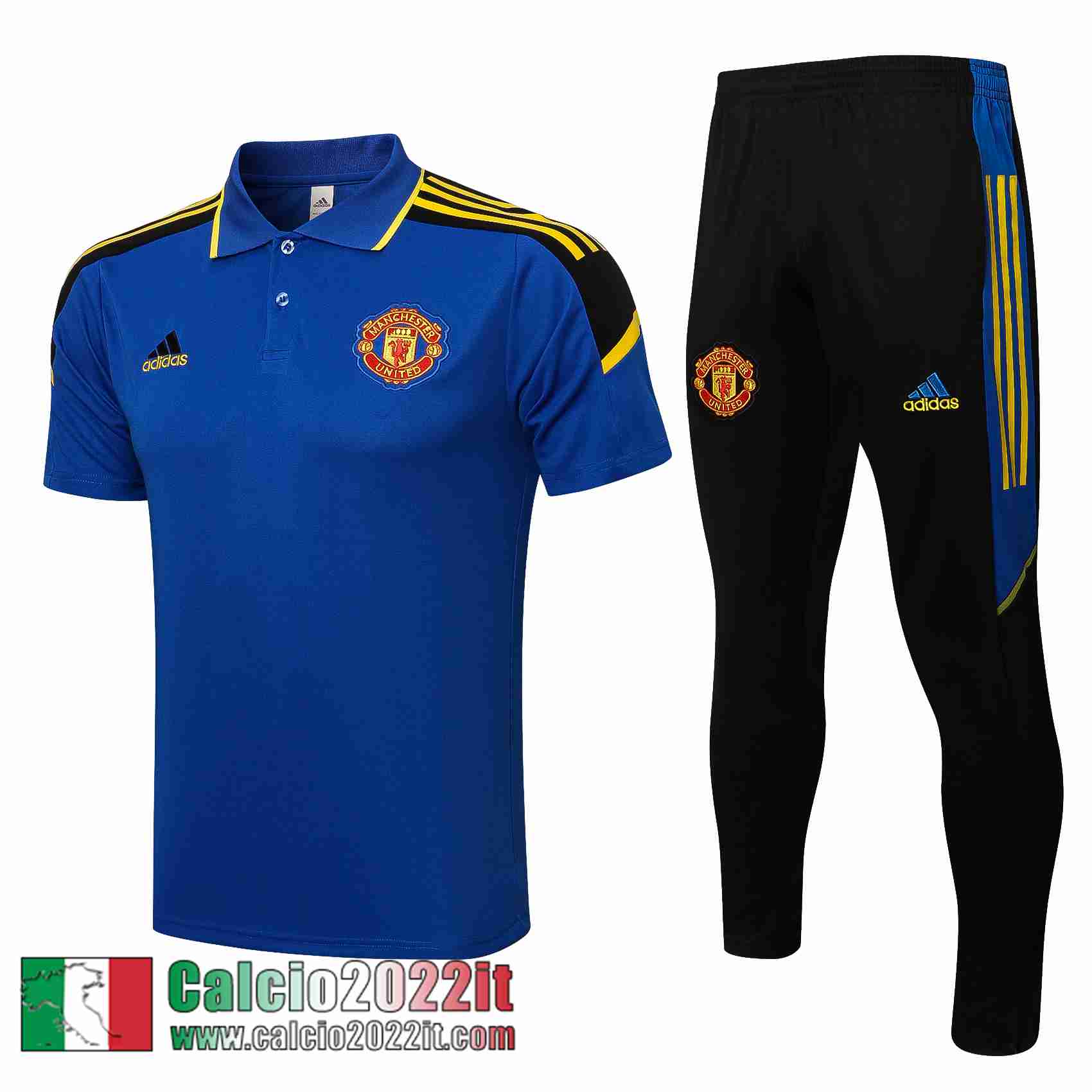 Manchester United Polo blu 2021 2022 Uomo PL202