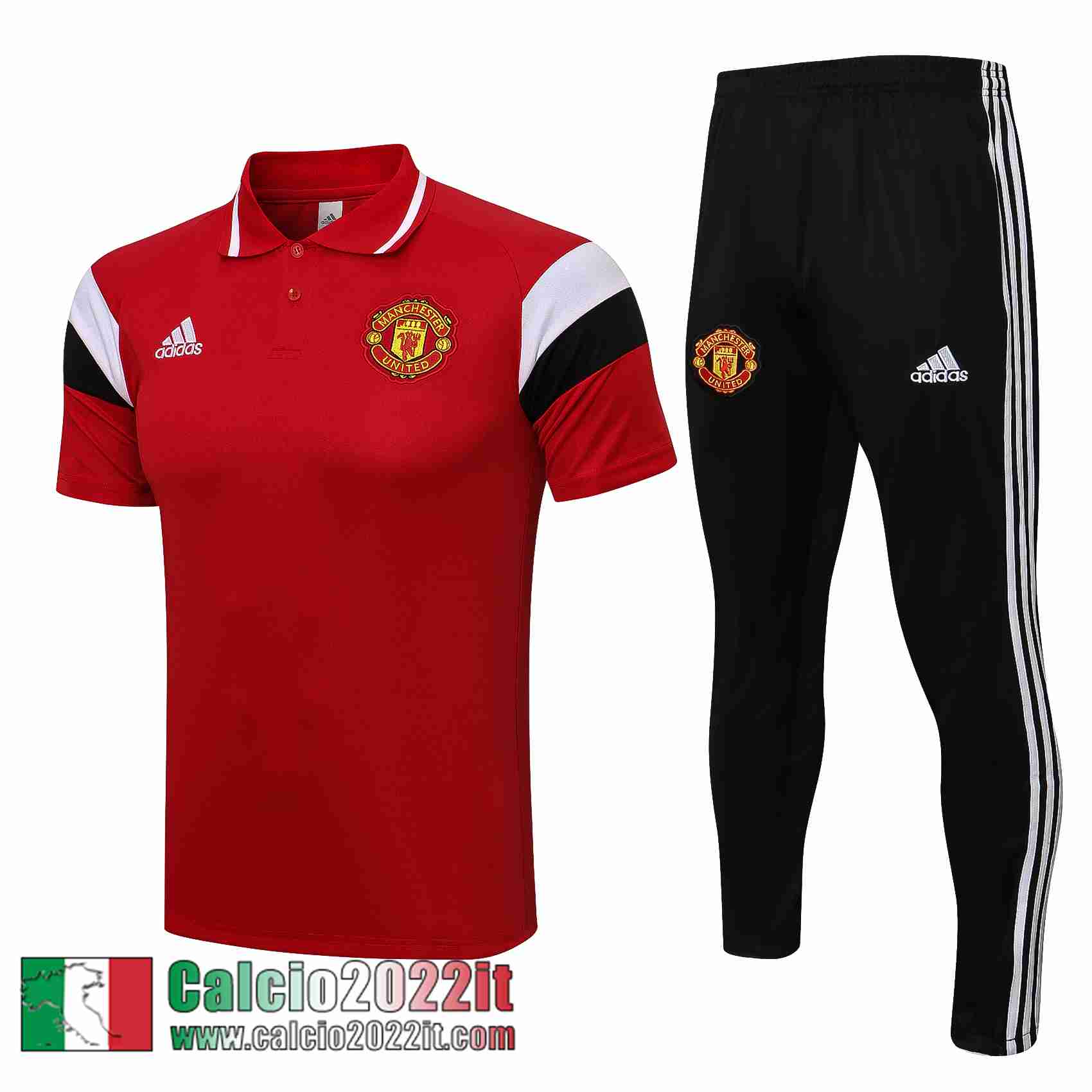 Manchester United Polo rosso 2021 2022 Uomo PL204