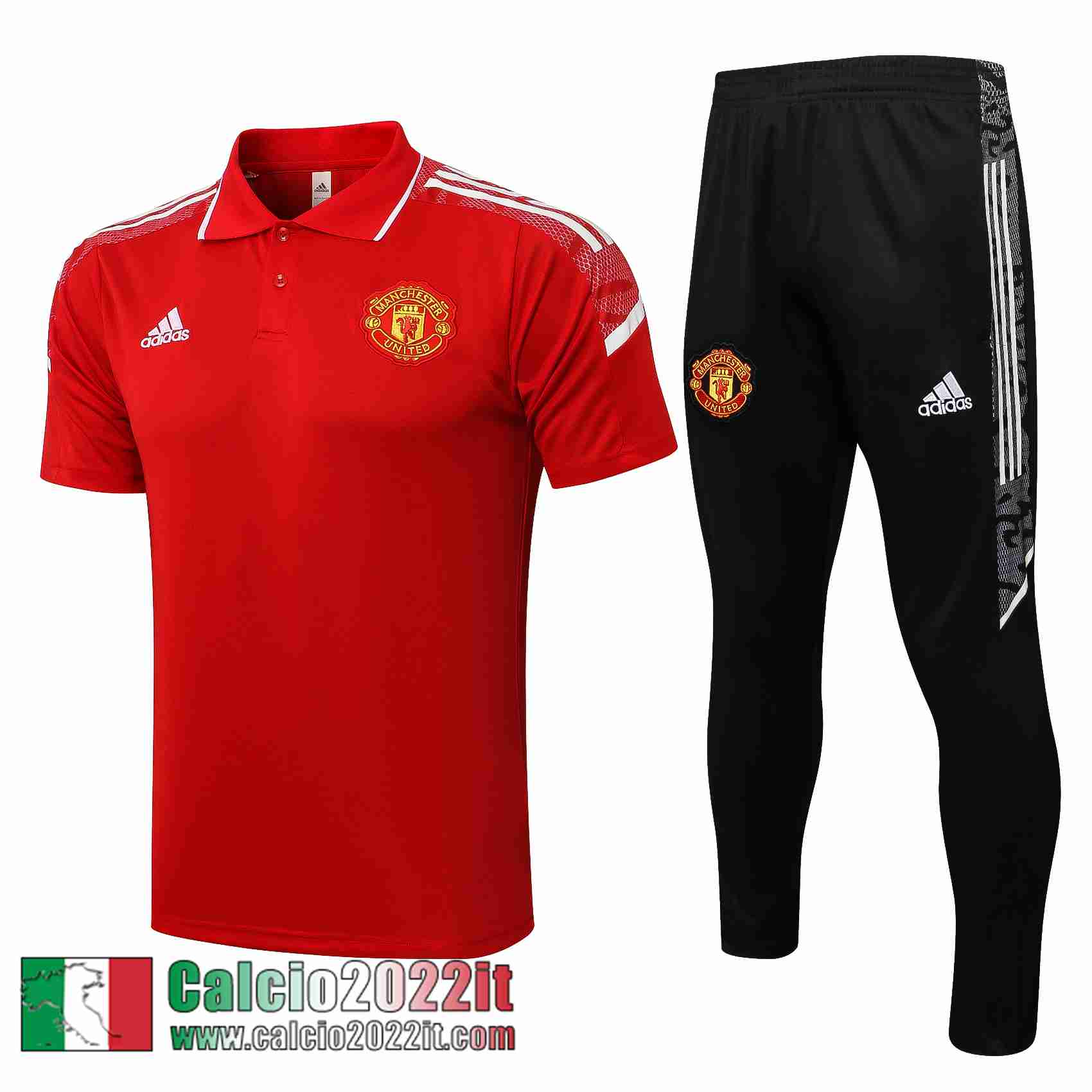 Manchester United Polo rosso 2021 2022 Uomo PL212