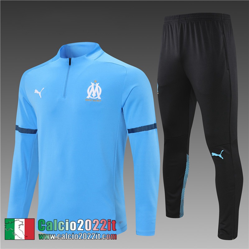 Olympique Marseille Tute Calcio blu 2021 2022 Bambino TK136