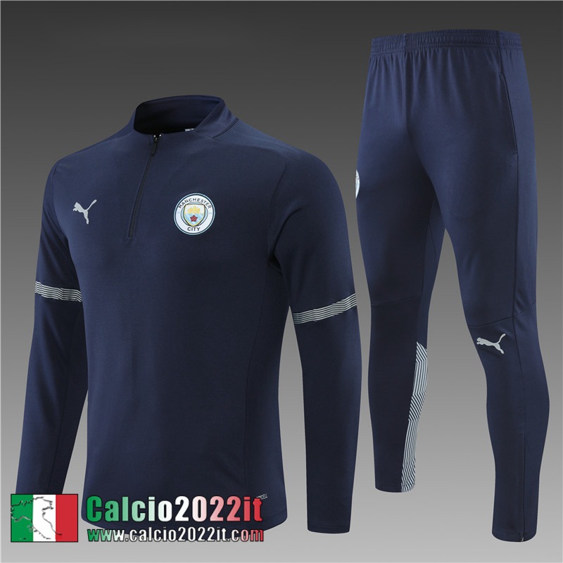 Manchester City Tute Calcio blu 2021 2022 Bambino TK137