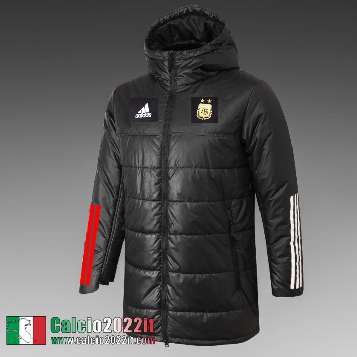 Argentina Piumino Calcio Cappuccio noir Uomo 2021 2022 DD62