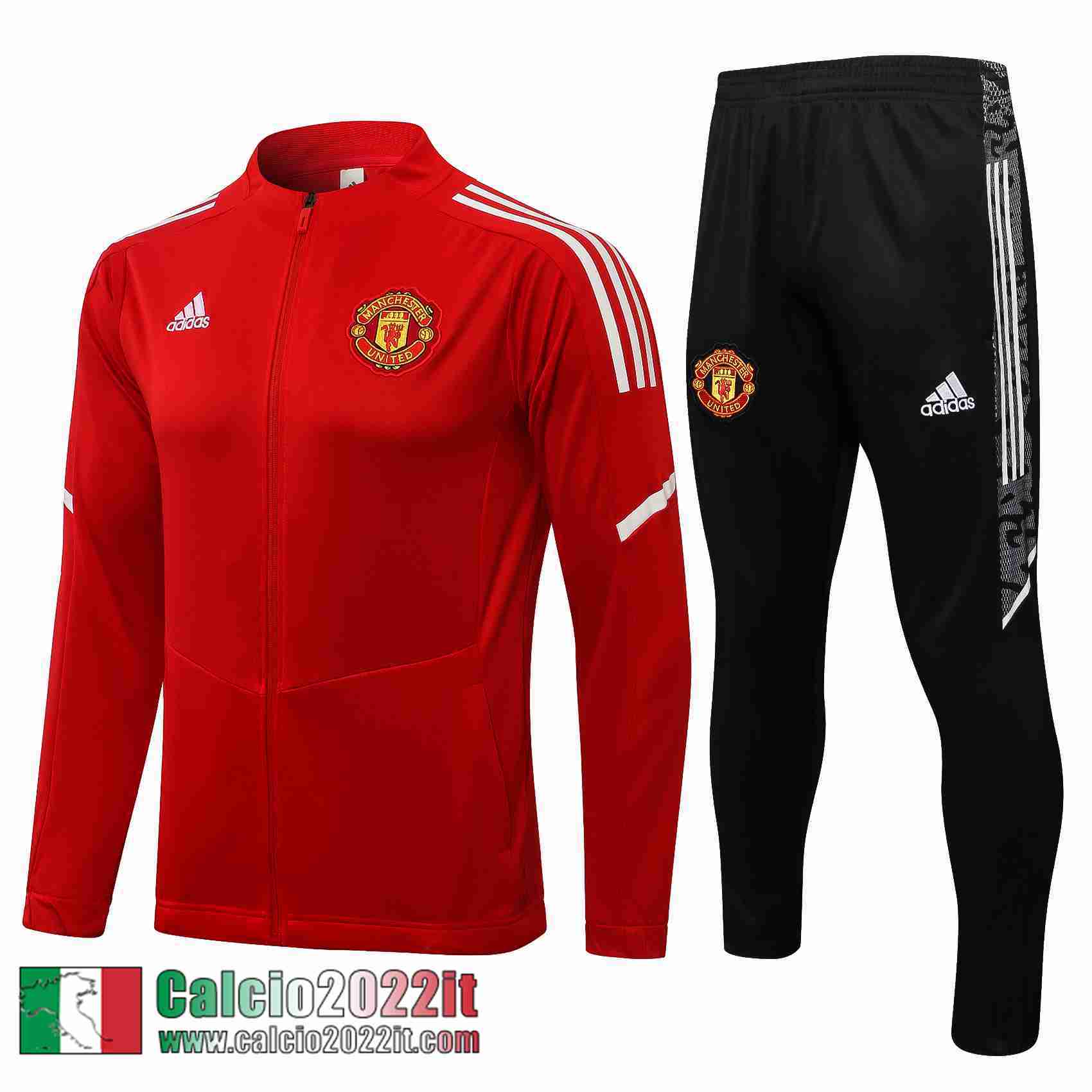 Manchester United Full-Zip Giacca rosso Uomo 2021 2022 JK241