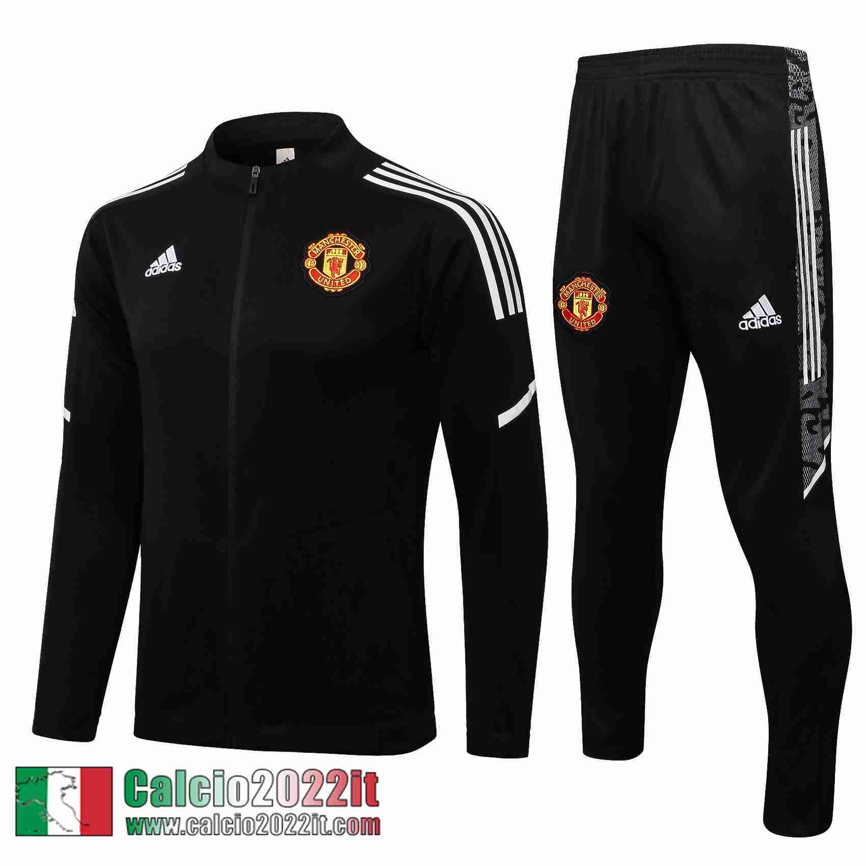 Manchester United Full-Zip Giacca noir Uomo 2021 2022 JK243