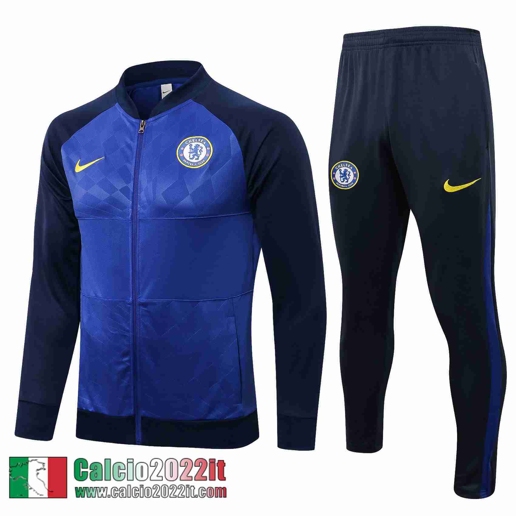 Chelsea Full-Zip Giacca blu Uomo 2021 2022 JK245