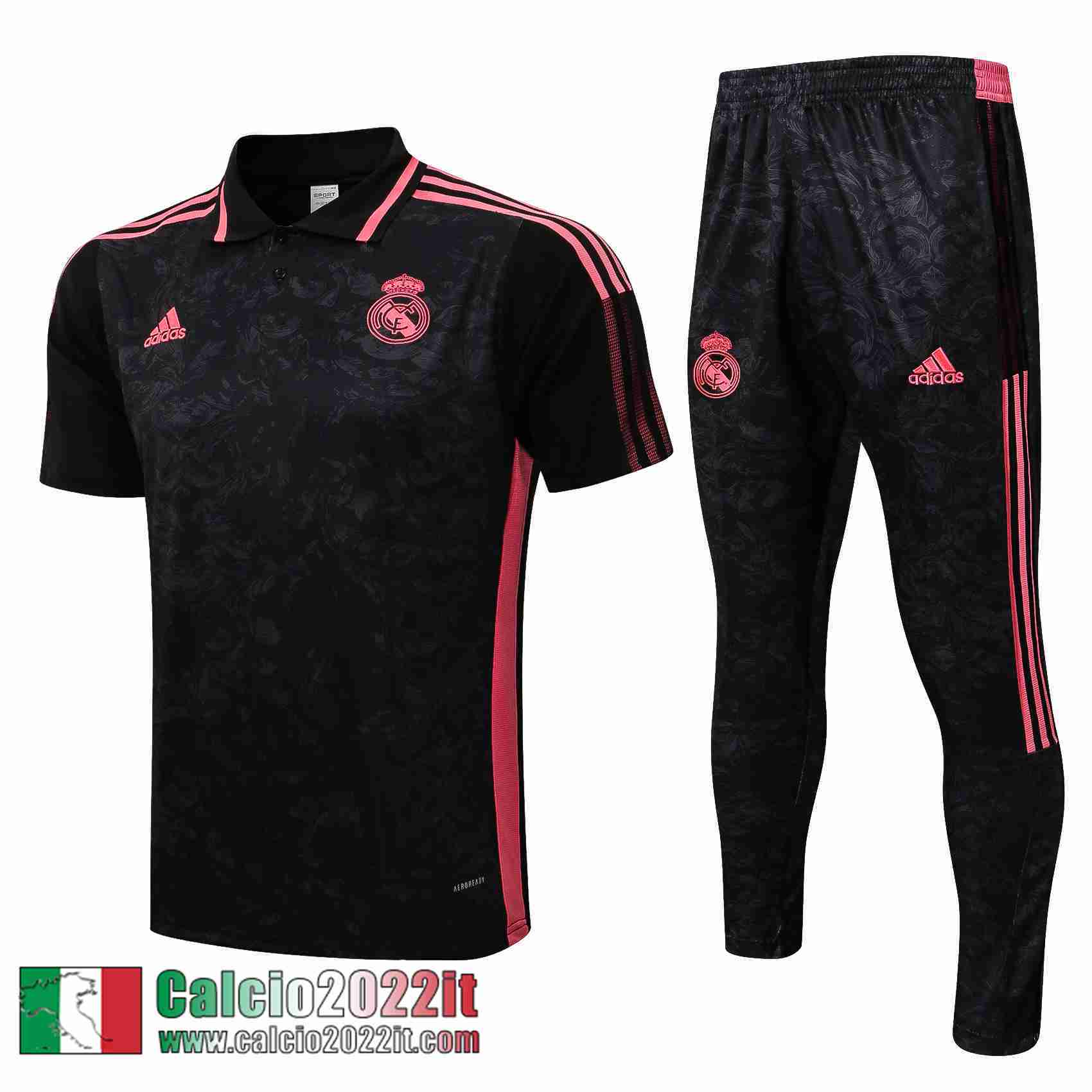 Real Madrid Polo noir Uomo 2021 2022 PL222