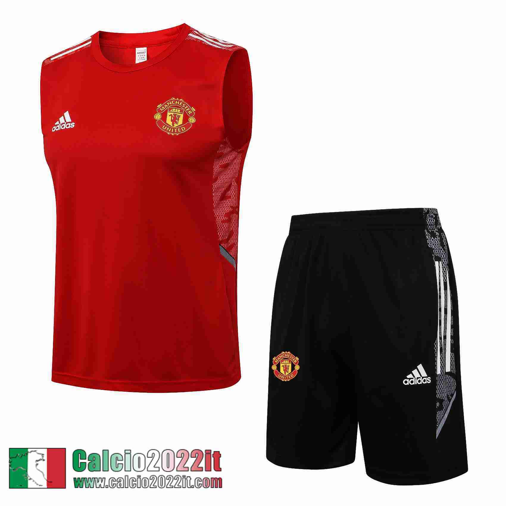 Manchester United Senza maniche rosso Uomo 2021 2022 PL228