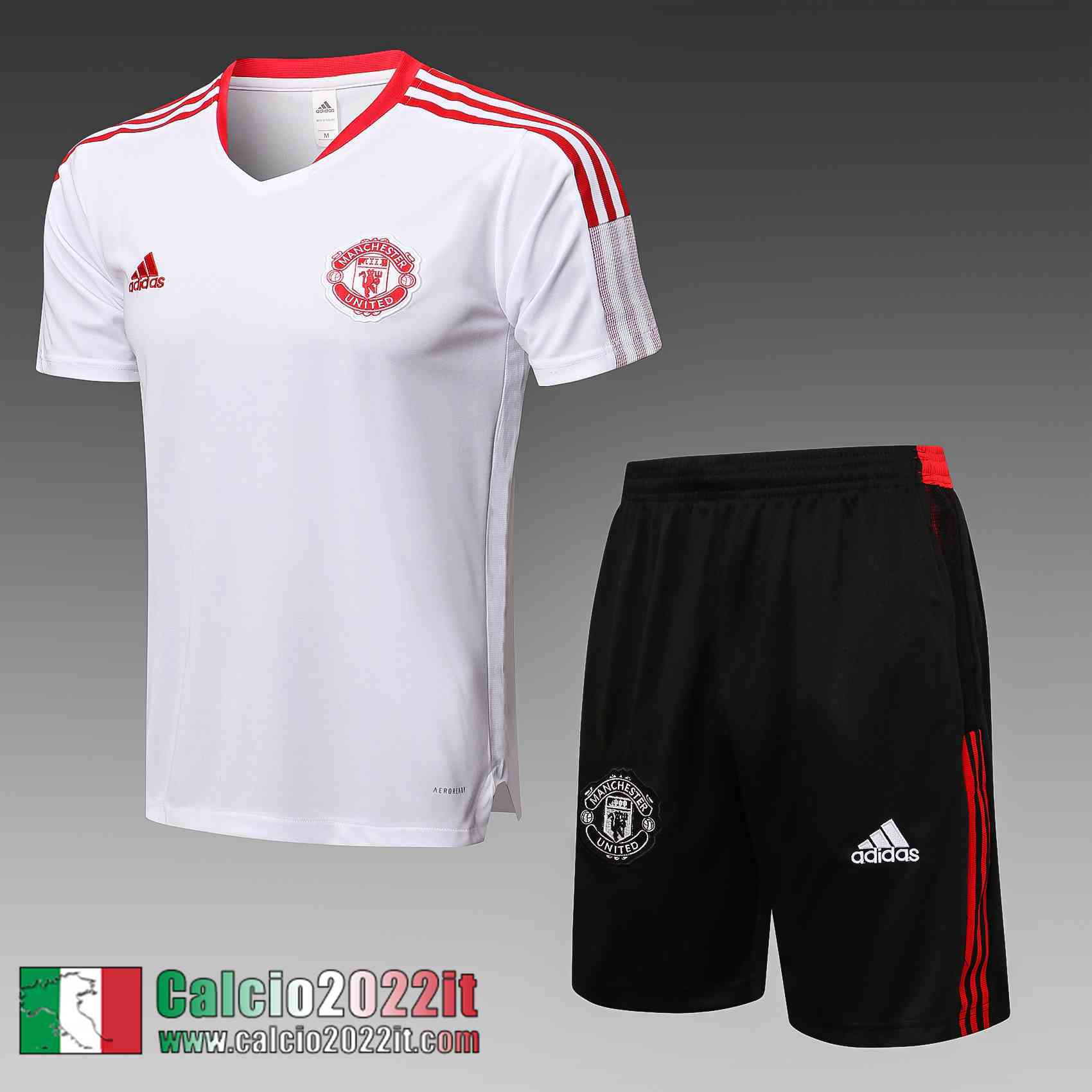 Manchester United T-shirt bianco Uomo 2021 2022 PL245