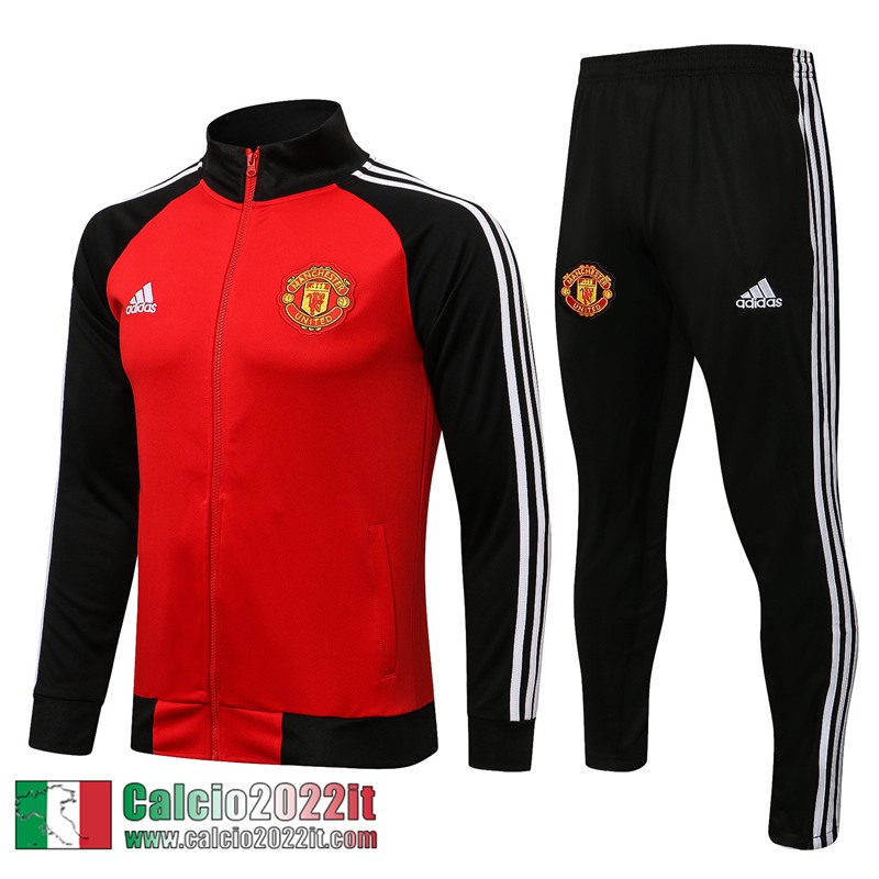 Manchester United Full-Zip Giacca rosso Uomo 2021 2022 JK273