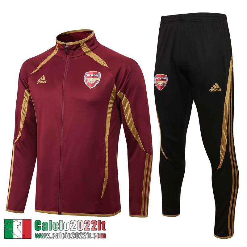 Arsenal Full-Zip Giacca rosso scuro Uomo 2021 2022 JK278