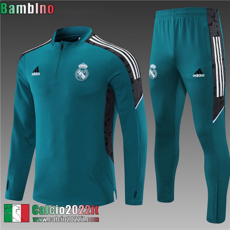 Real Madrid Tute Calcio verde Bambini 2021 2022 TK194