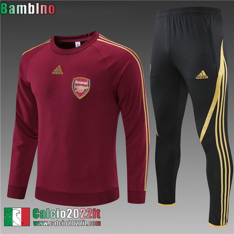 Arsenal Tute Calcio rosso Bambini 2021 2022 TK195