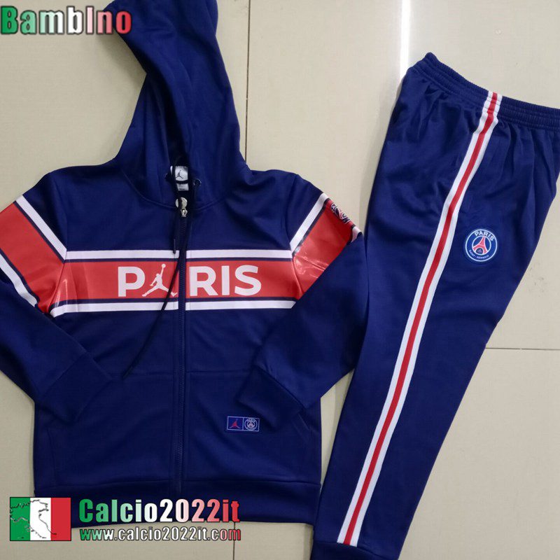 PSG Full-Zip Giacca blu Bambini 2021 2022 TK206