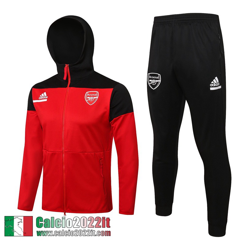 Arsenal Full Zip Hoodie - Giacca rosso Uomo 21 22 JK305