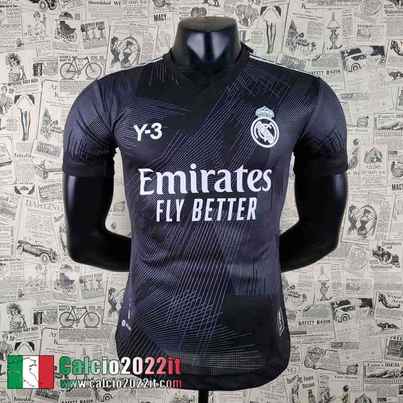 Real Madrid Maglia Calcio Y3 Nero Uomo 22 23 Versione Trapelata